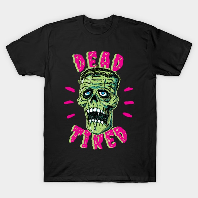 Dead tired zombie T-Shirt by popcornpunk